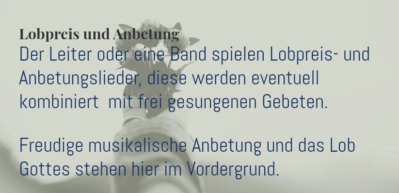 Lobpreis im Gebetshaus